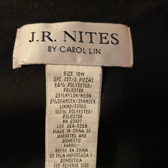 J.R Nites by Carol Lin size 18W - Picture 4 of 5